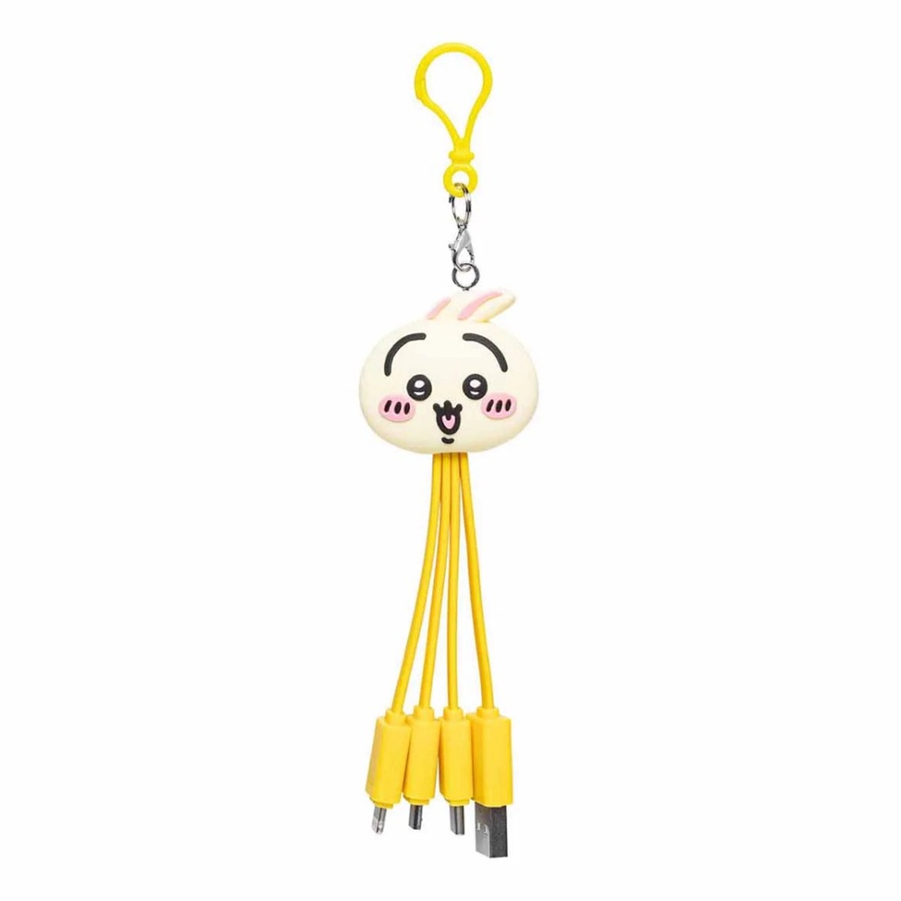 New Chiikawa Multi Smartphone Charging Cable USB Type-A -C Lighting - Usagi